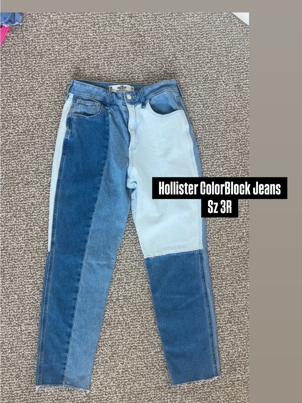 Hollister Patchwork Curvy High-rise Mom Jean